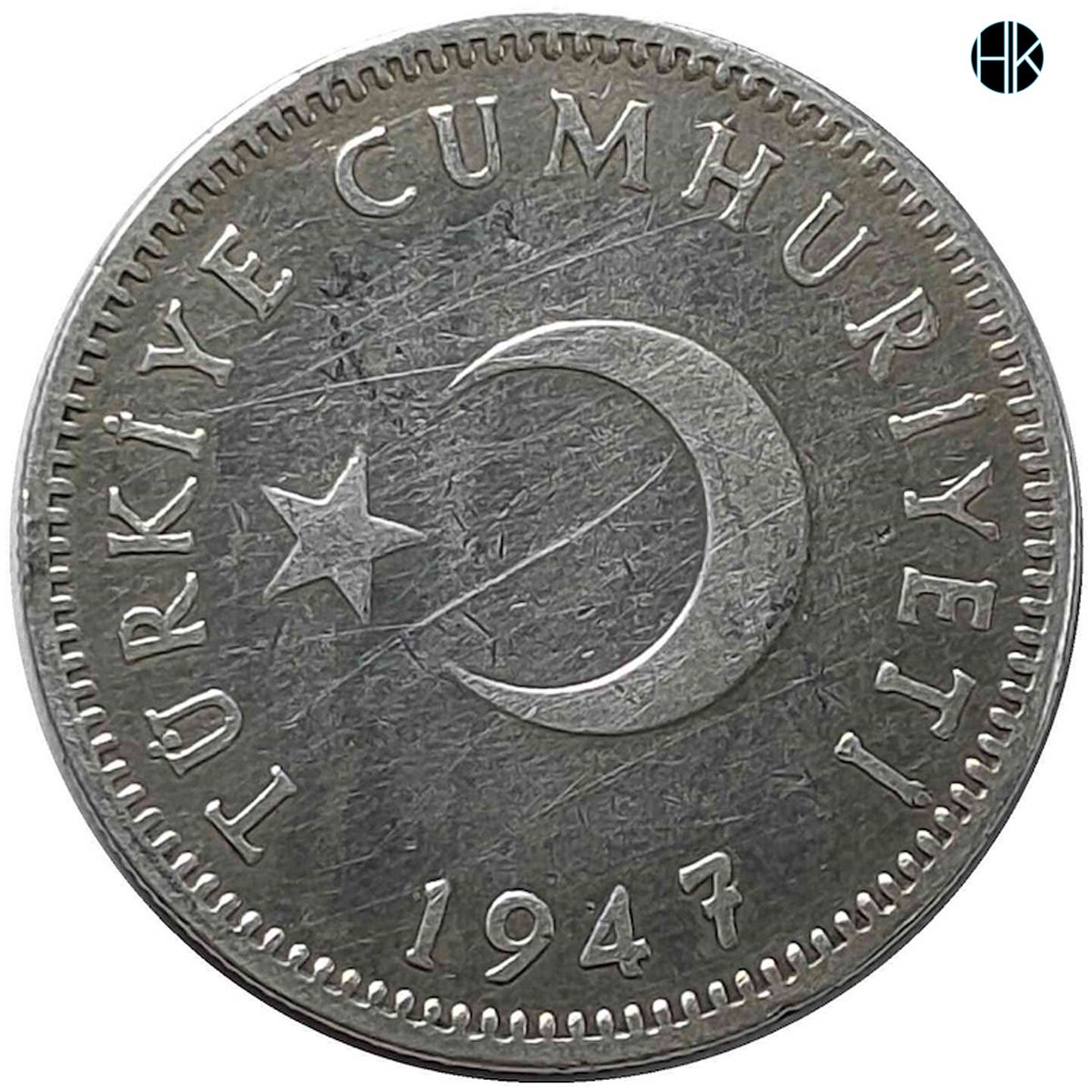 1947 YILI GÜMÜŞ 1 TL ÇİLALTI