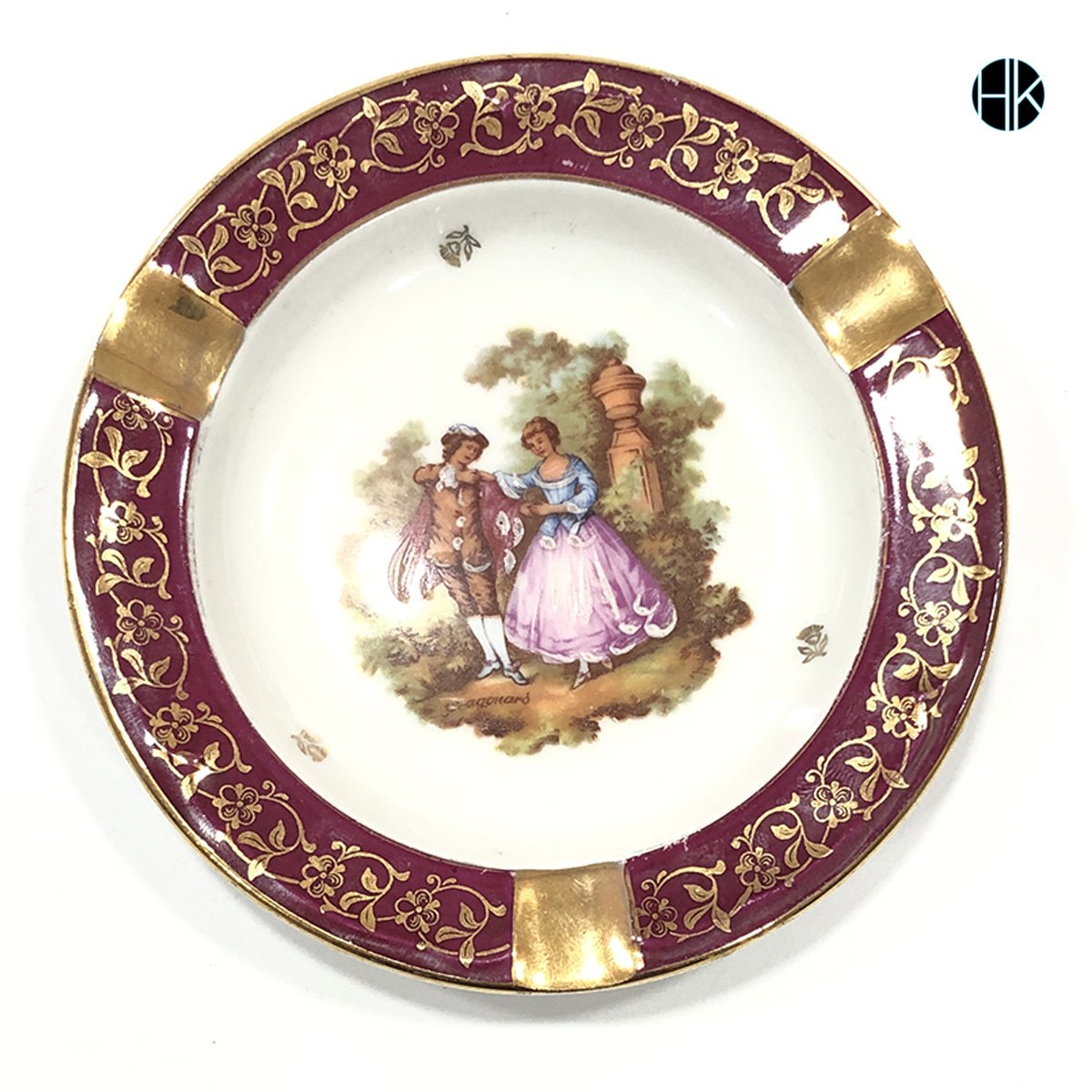 Limoges Kabartma Resimli Küllük